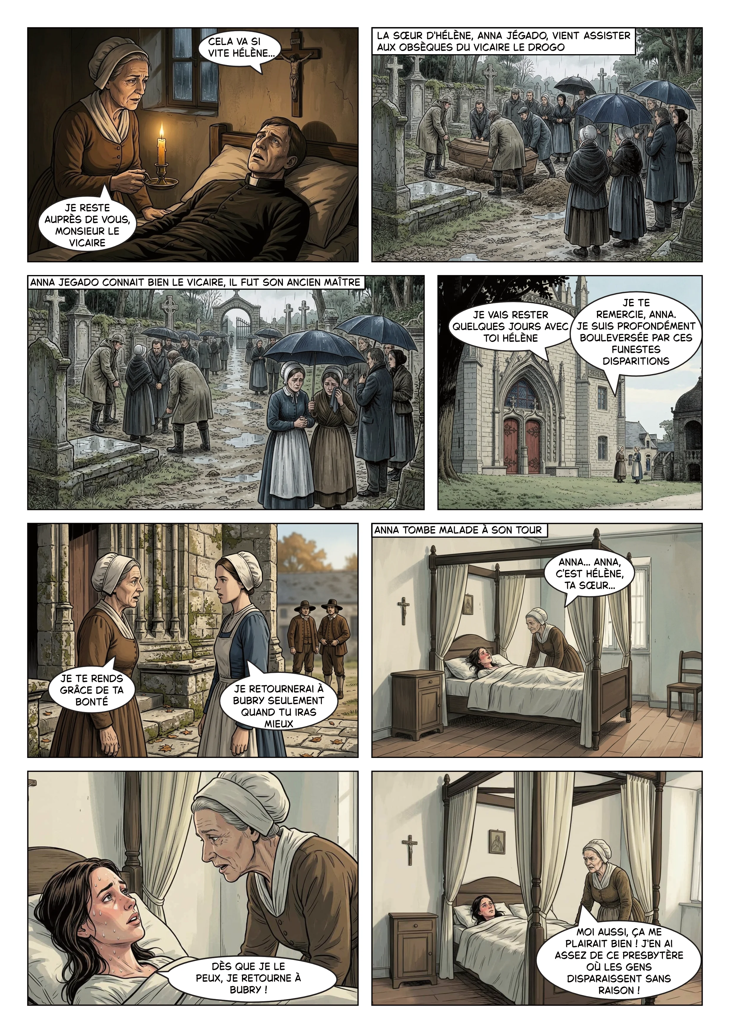 Février 1836, Auray - Hélène Jégado en service chez les époux Hétel, extrait du roman graphique
